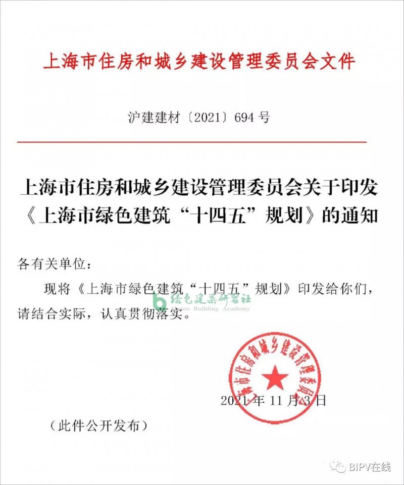 推進(jìn)新建建筑安裝光伏，超低能耗建筑不少于500萬(wàn)平！