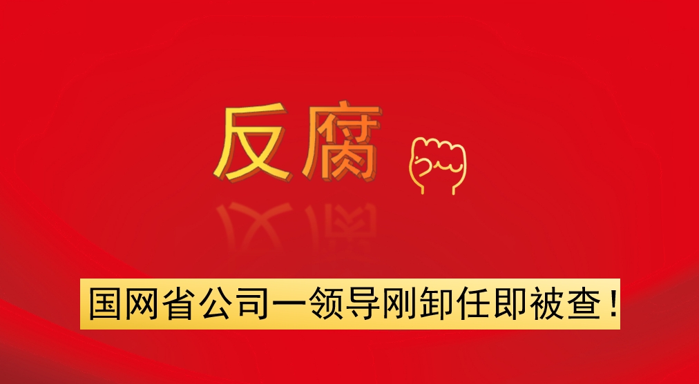 國(guó)網(wǎng)省公司一領(lǐng)導(dǎo)剛卸任即被查！